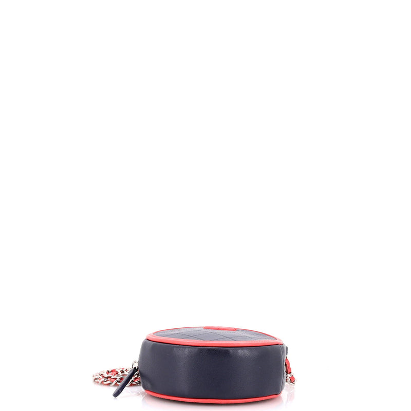 Chanel Color Pop Round Clutch With Chain