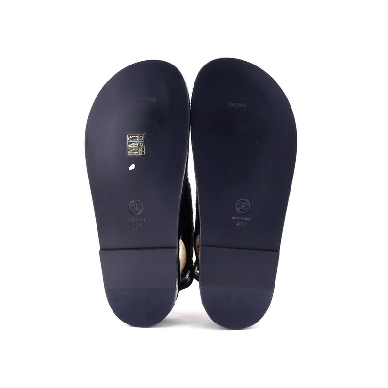 Chanel Women's Velcro Dad Sandals Calf