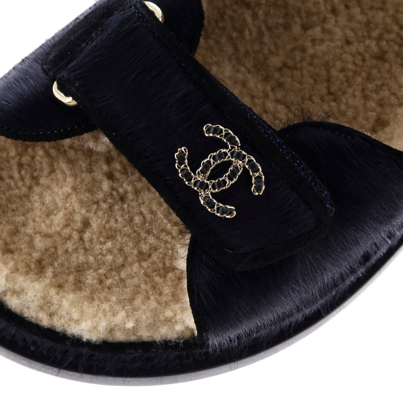 Chanel Women's Velcro Dad Sandals Calf