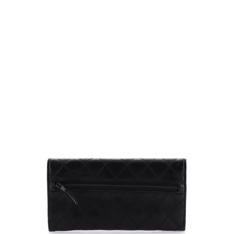 Chanel Cc Envelope Flap Wallet Stitched