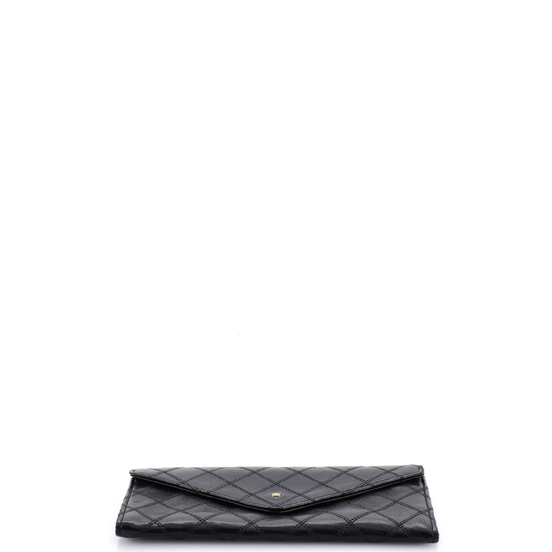 Chanel Cc Envelope Flap Wallet Stitched