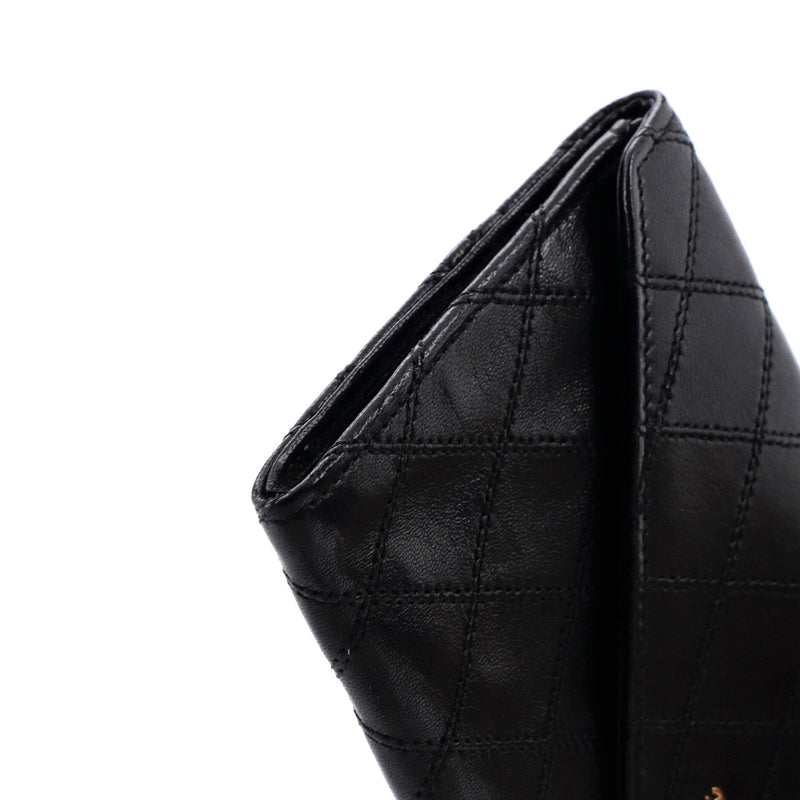 Chanel Cc Envelope Flap Wallet Stitched