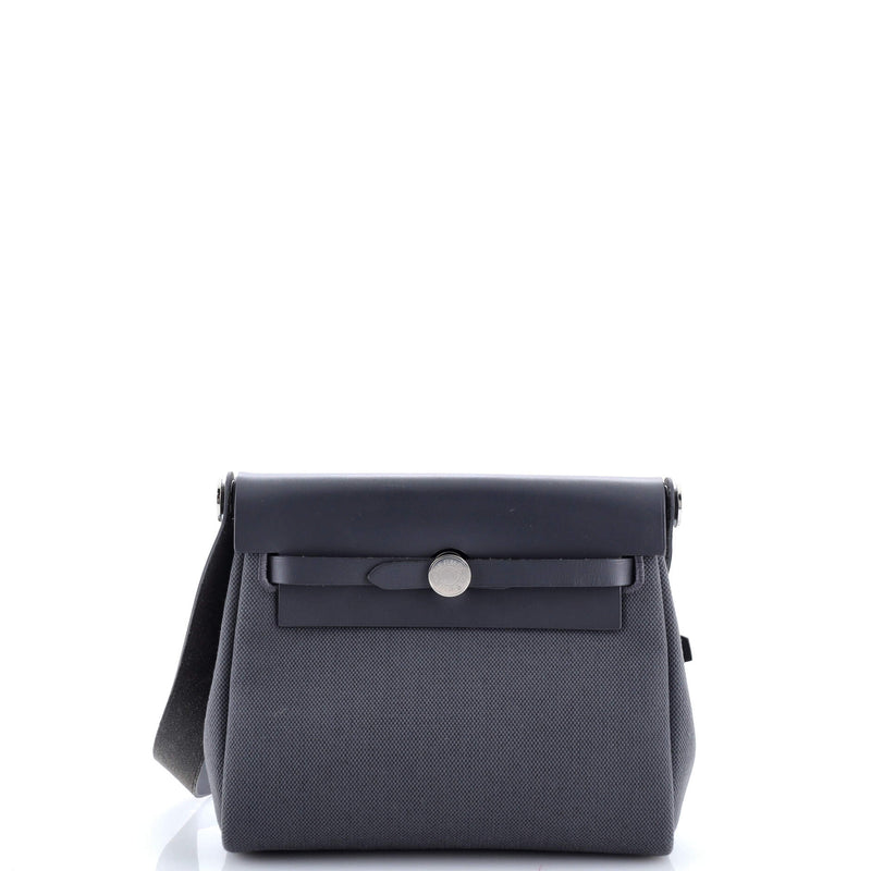 Hermes Herbag Zip Toile And Leather 20