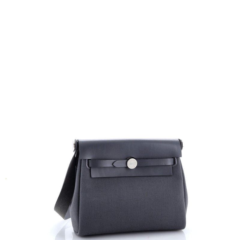 Hermes Herbag Zip Toile And Leather 20