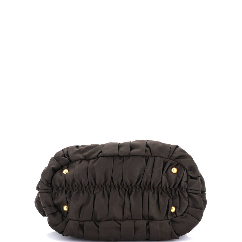 Prada Gaufre Convertible Tote Leather