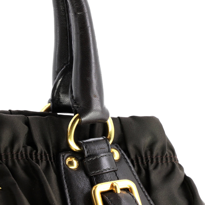 Prada Gaufre Convertible Tote Leather