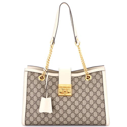 Gucci Padlock Chain Tote Gg Coated