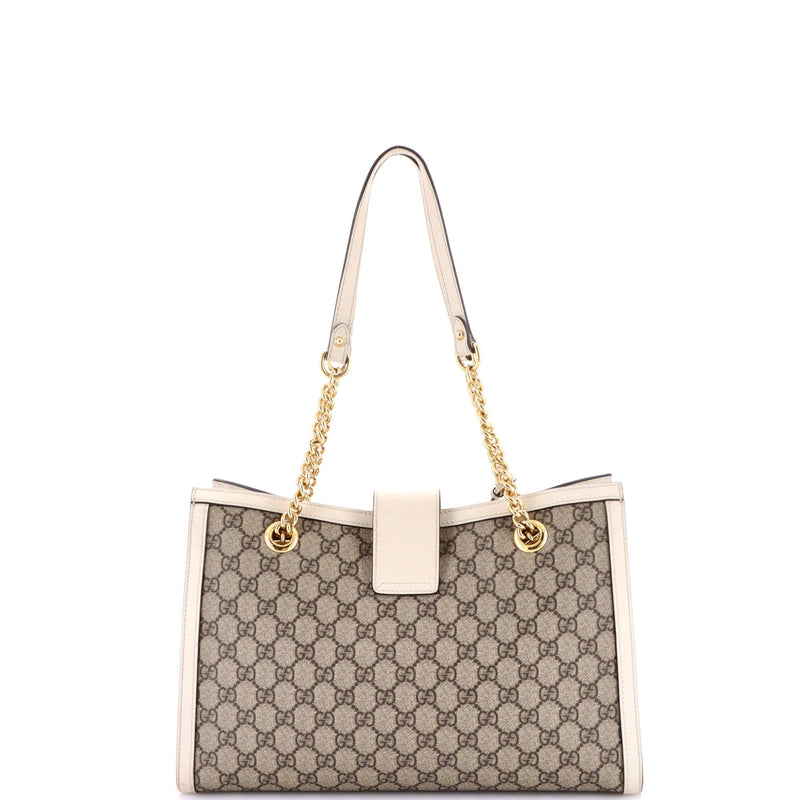Gucci Padlock Chain Tote Gg Coated