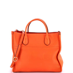 Gucci Logo Tote Embossed Leather Small