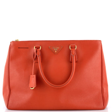Prada Double Zip Lux Tote Saffiano
