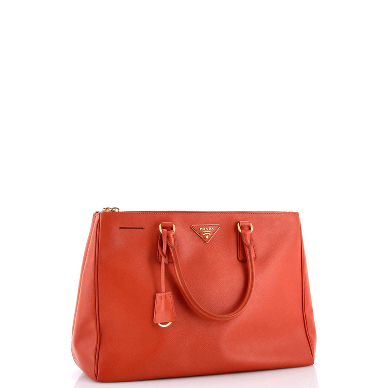 Prada Double Zip Lux Tote Saffiano