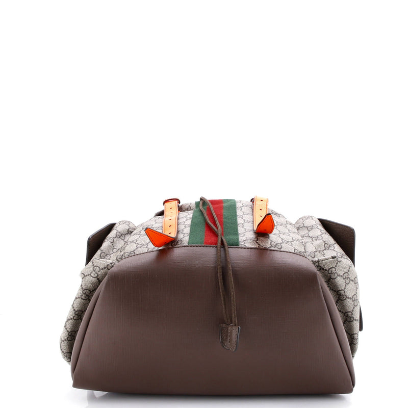 Gucci Ophidia Flap Backpack Gg Coated
