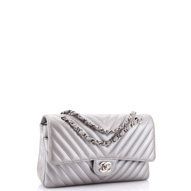 Chanel Classic Double Flap Bag Chevron
