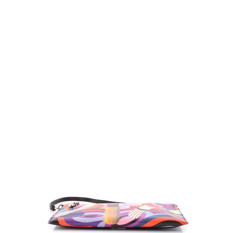 Prada Push Lock Zip Pochette Printed