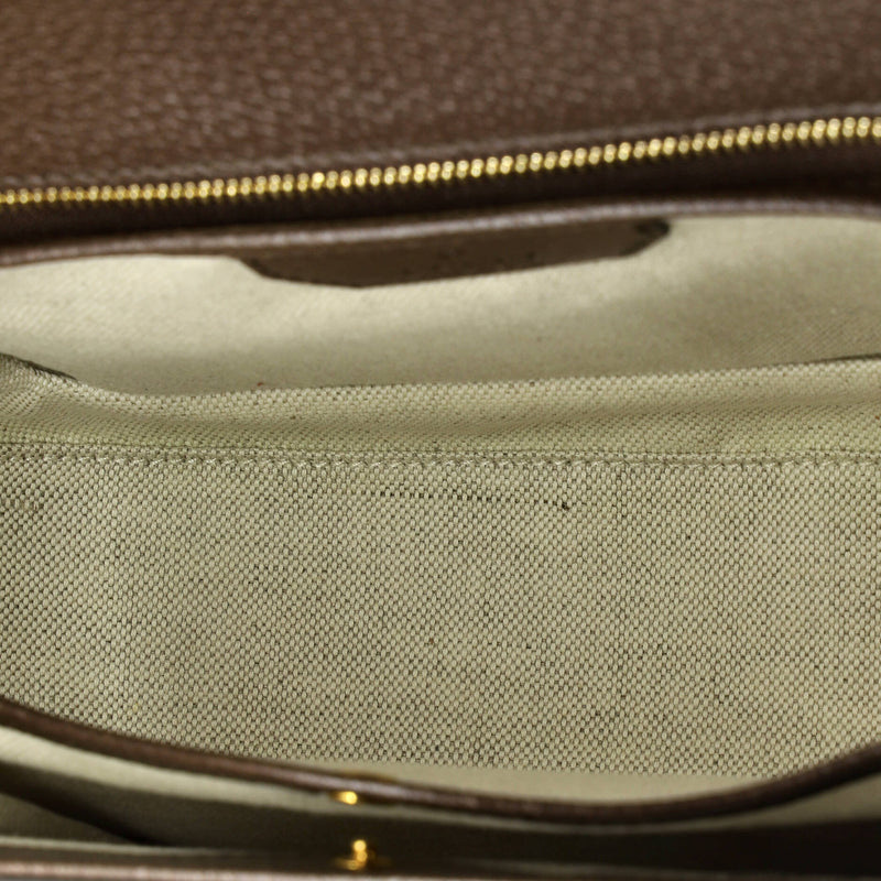 Gucci Bamboo Top Handle Bag Printed Gg