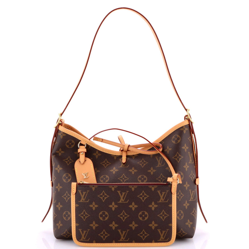 Louis Vuitton Carryall Hobo Canvas Pm