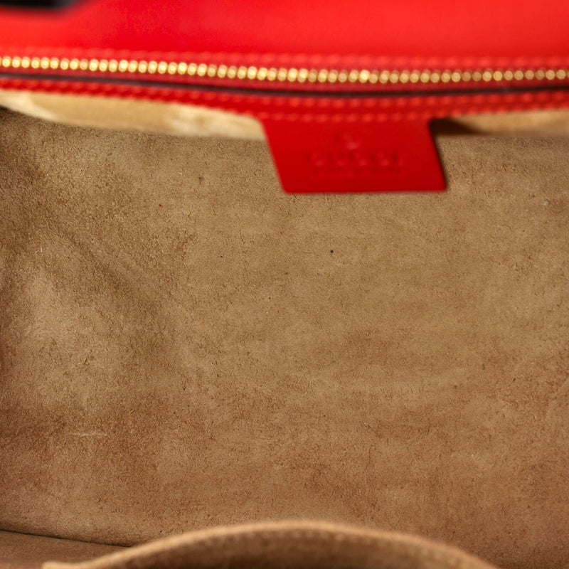 Gucci Sylvie Top Handle Bag Leather
