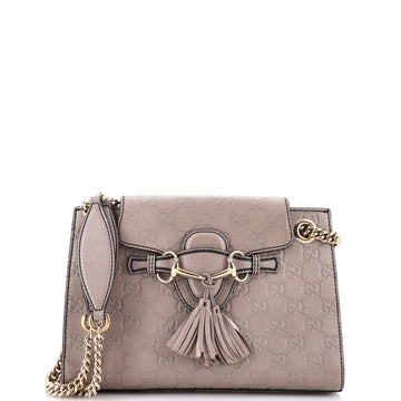 Emily Chain Flap Shoulder Bag Guccissima