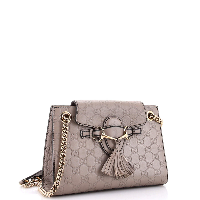 Emily Chain Flap Shoulder Bag Guccissima