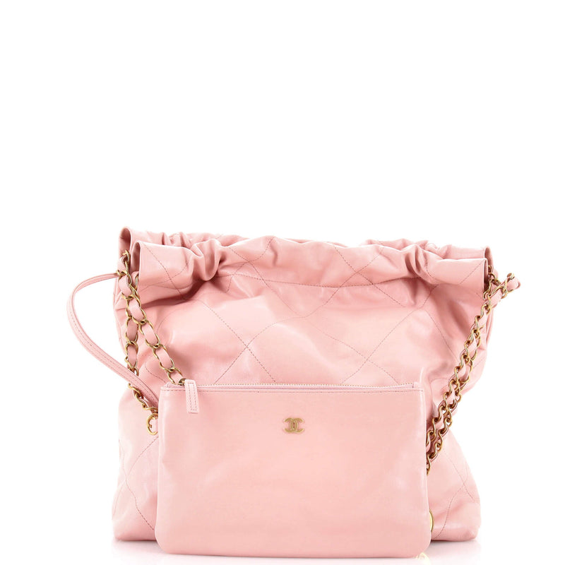 Chanel 22 Chain Hobo Quilted Calfskin
