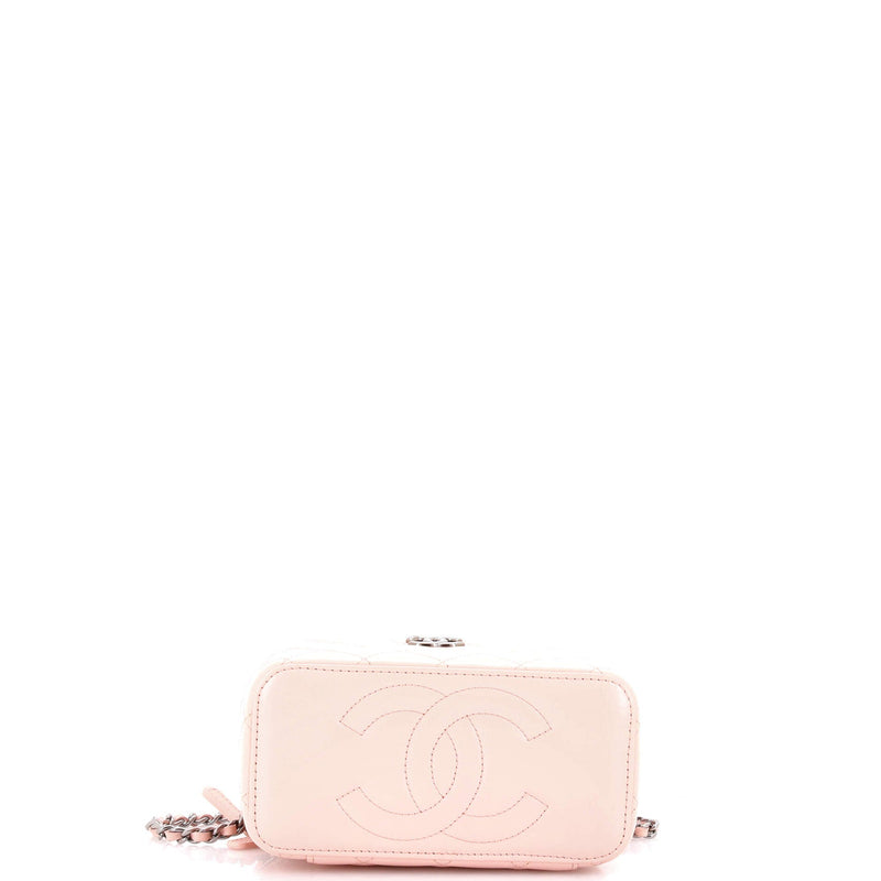 Chanel Top Handle Vanity Case With Chain