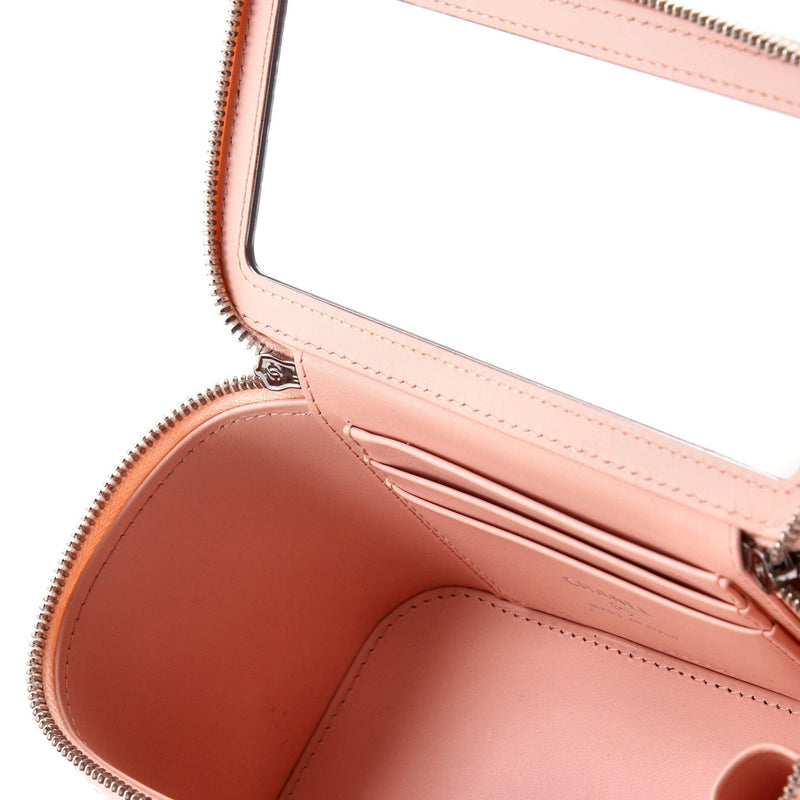 Chanel Top Handle Vanity Case With Chain