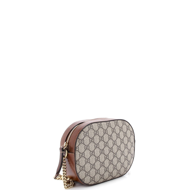 Gucci Chain Crossbody Bag Gg Coated
