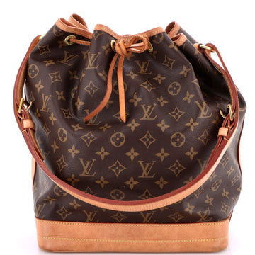 Louis Vuitton Noe Handbag Canvas Large