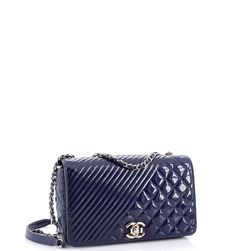 Chanel Coco Boy Flap Bag Quilted Patent