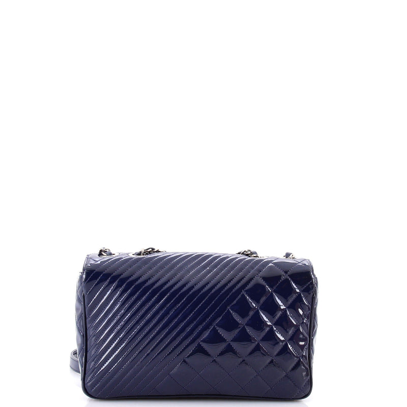 Chanel Coco Boy Flap Bag Quilted Patent
