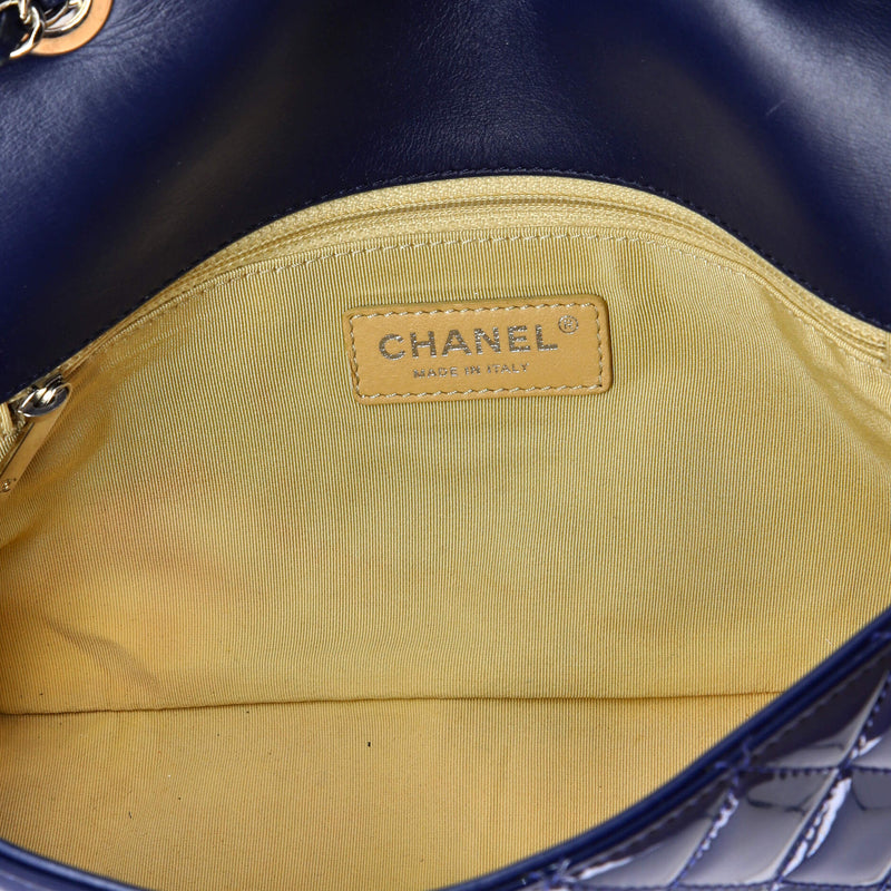 Chanel Coco Boy Flap Bag Quilted Patent
