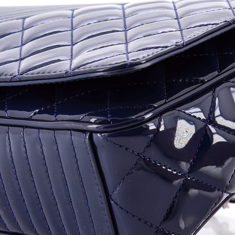 Chanel Coco Boy Flap Bag Quilted Patent