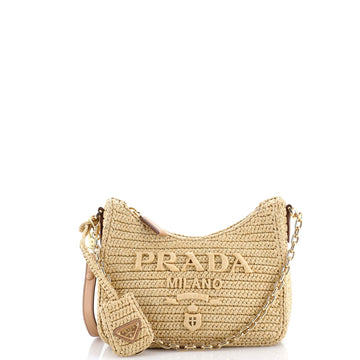 Prada Re-Edition Shoulder Bag Raffia