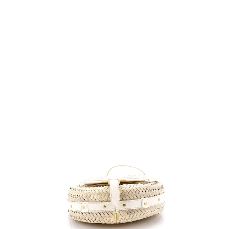 Chloe Marcie Basket Crossbody Bag Raffia