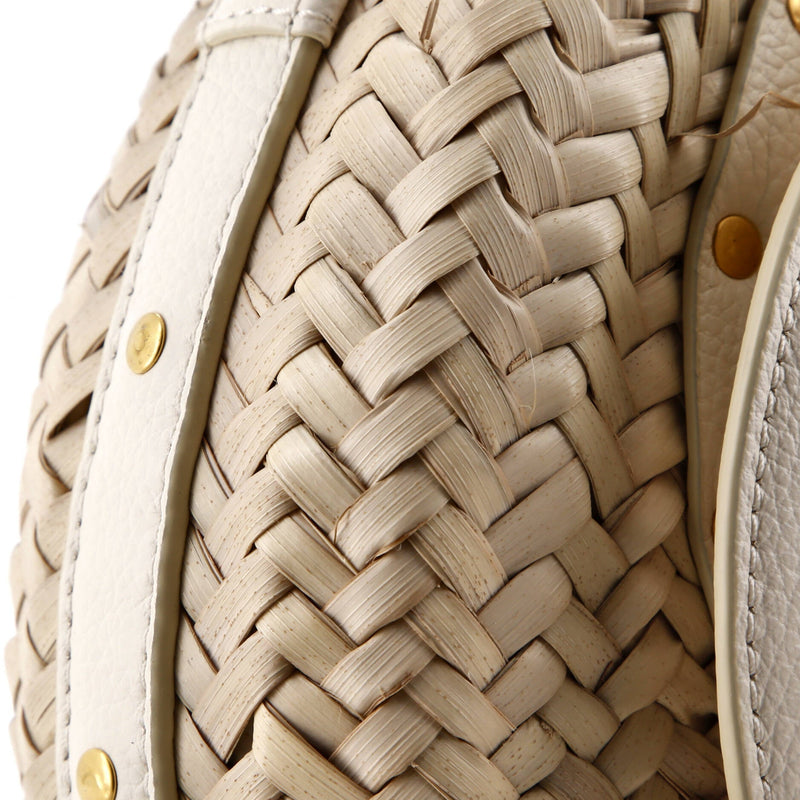 Chloe Marcie Basket Crossbody Bag Raffia