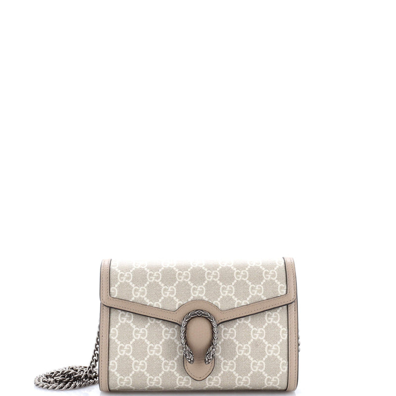Gucci Dionysus Chain Wallet Gg Coated