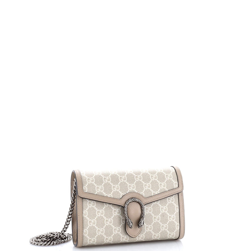 Gucci Dionysus Chain Wallet Gg Coated