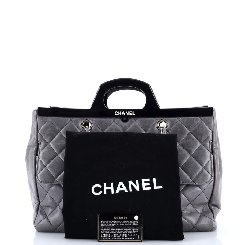 Chanel Cc Delivery Tote Quilted Glazed
