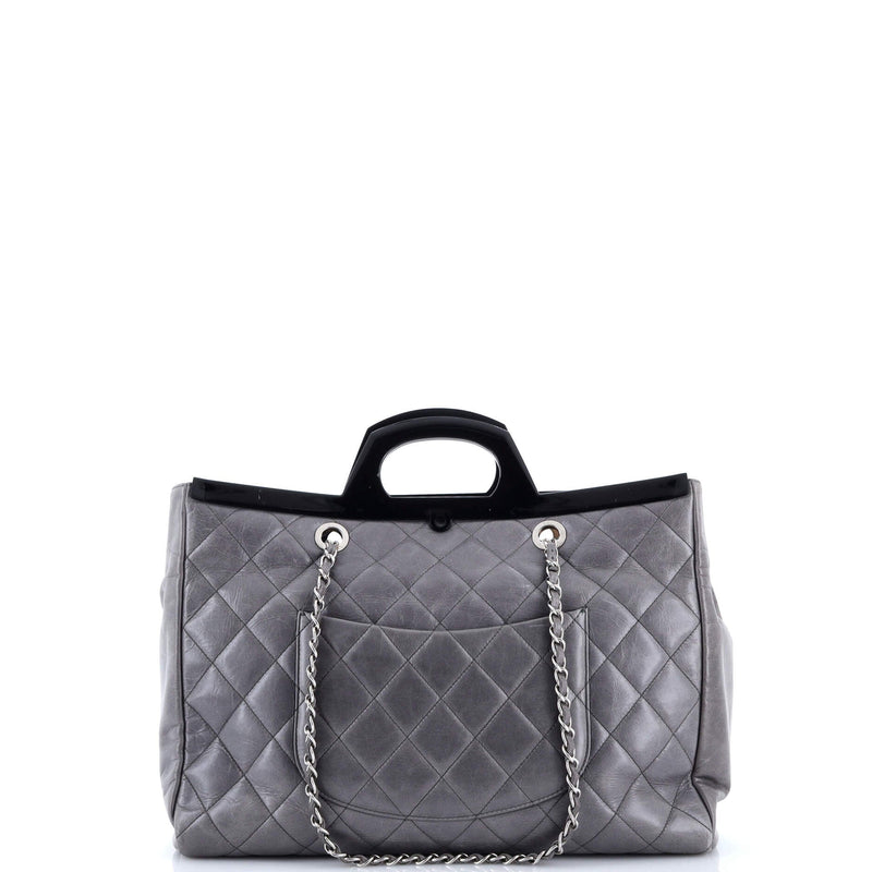 Chanel Cc Delivery Tote Quilted Glazed