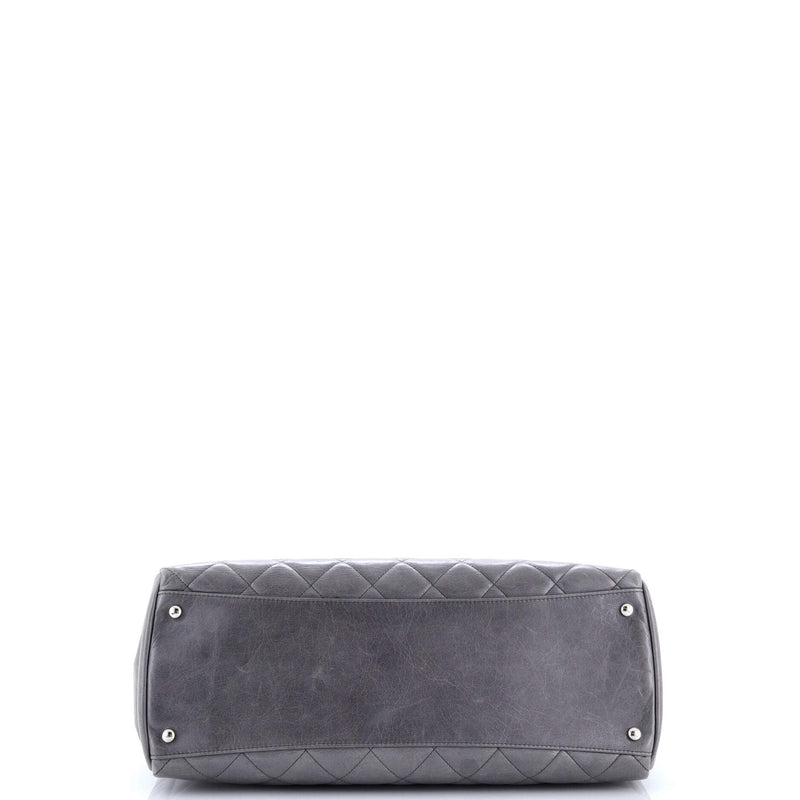 Chanel Cc Delivery Tote Quilted Glazed