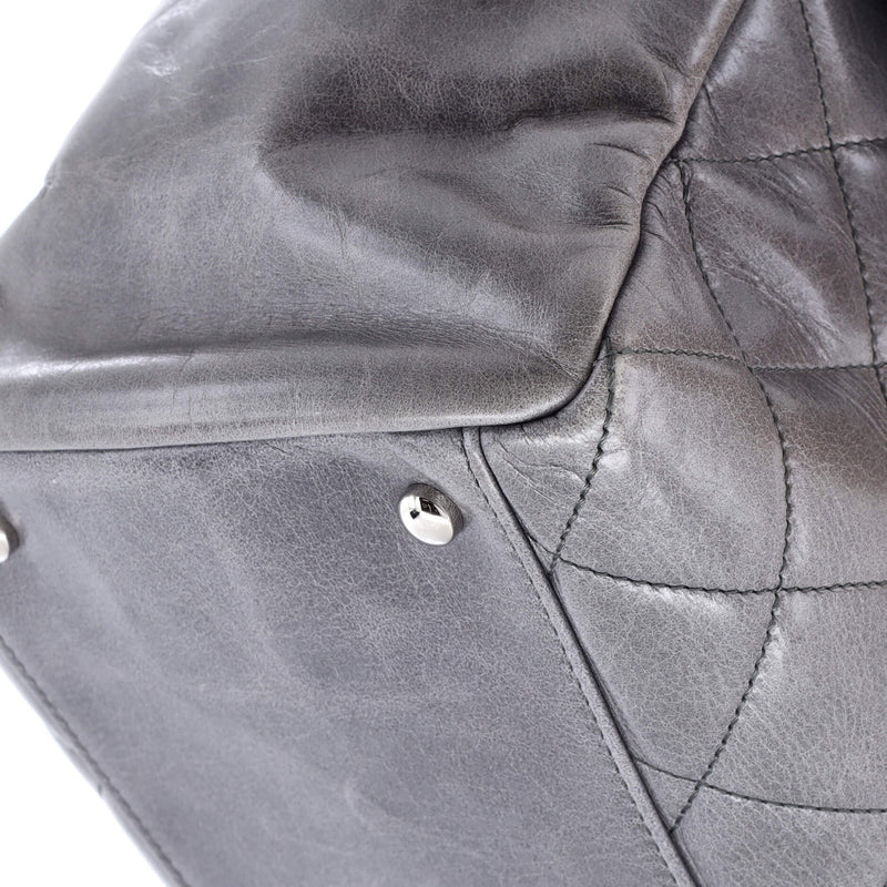 Chanel Cc Delivery Tote Quilted Glazed