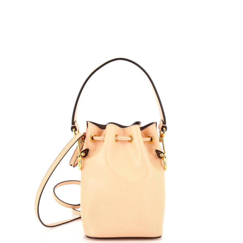 Fendi Logo Mon Tresor Bucket Bag Leather
