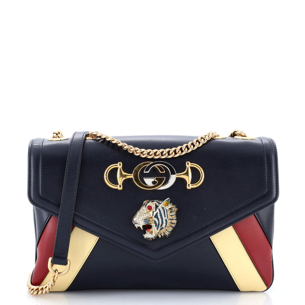 Gucci Rajah Chain Shoulder Bag Striped