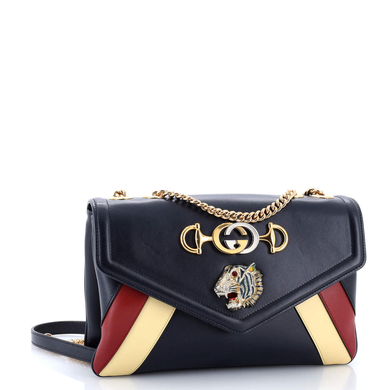 Gucci Rajah Chain Shoulder Bag Striped