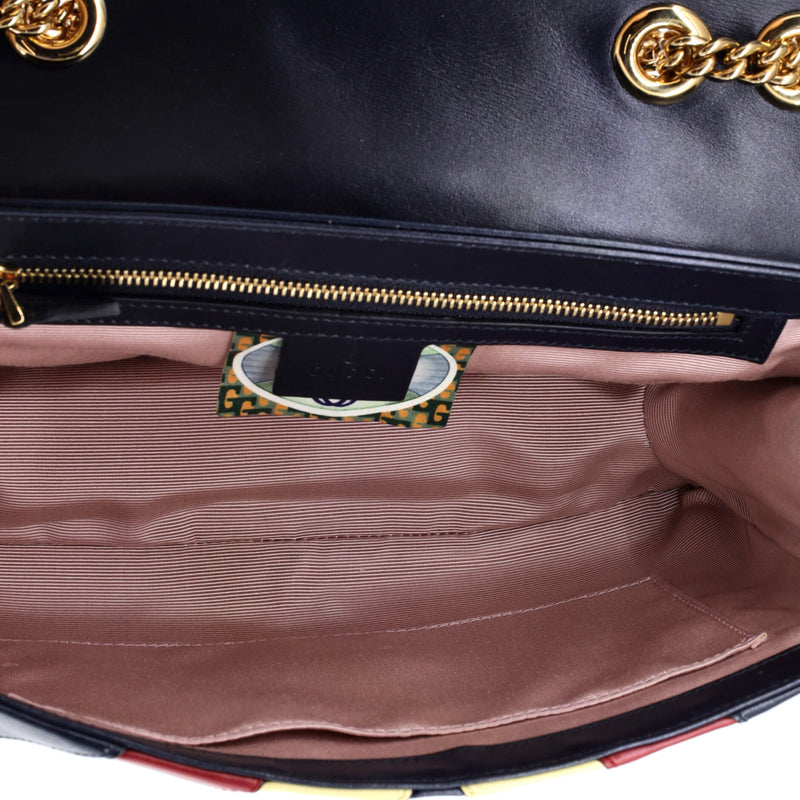 Gucci Rajah Chain Shoulder Bag Striped