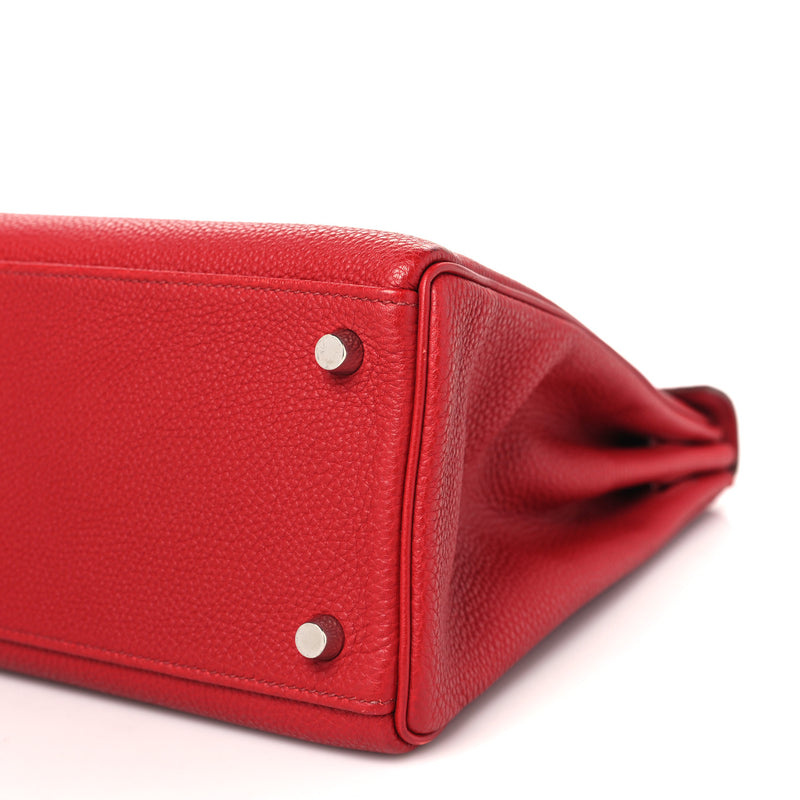 Hermes Togo Kelly Retourne 32 Rouge Vif