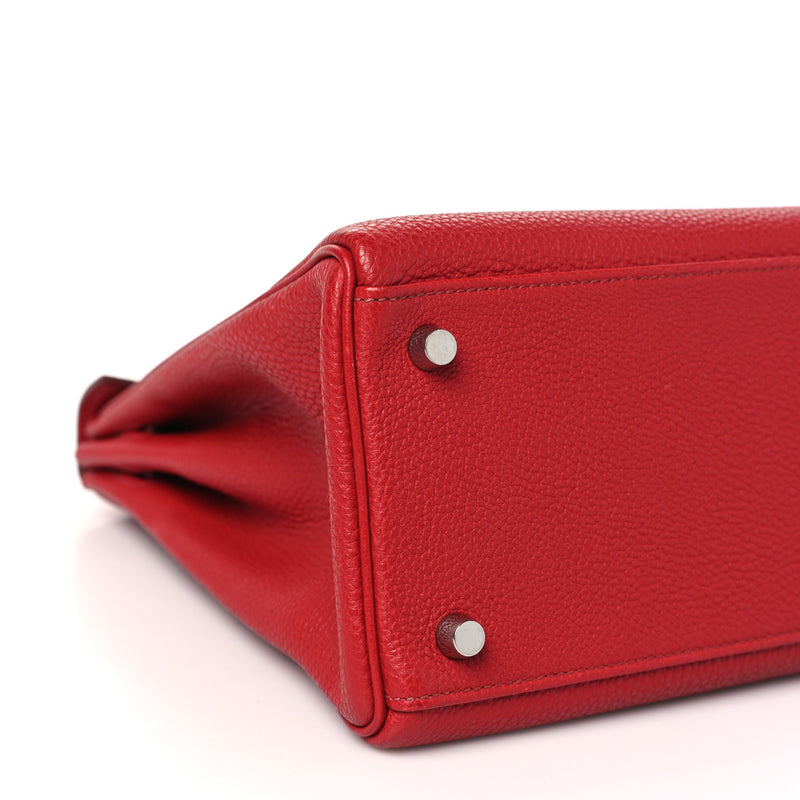Hermes Togo Kelly Retourne 32 Rouge Vif