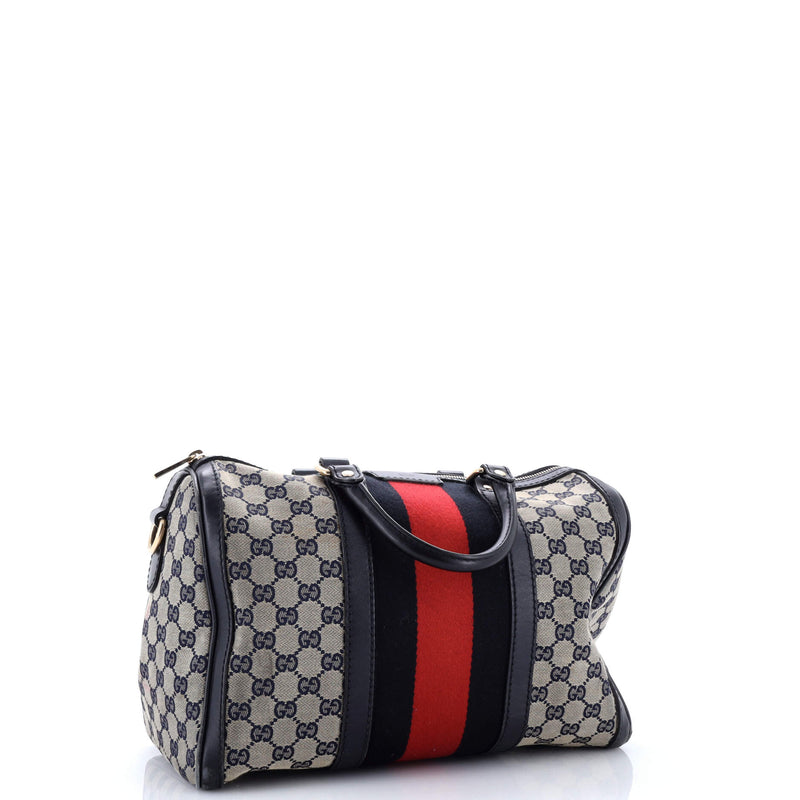 Vintage Web Boston Bag Gg Canvas Medium