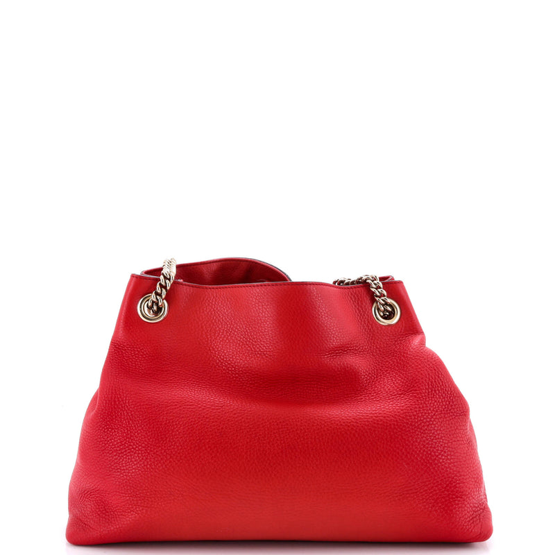 Soho Chain Strap Shoulder Bag Leather
