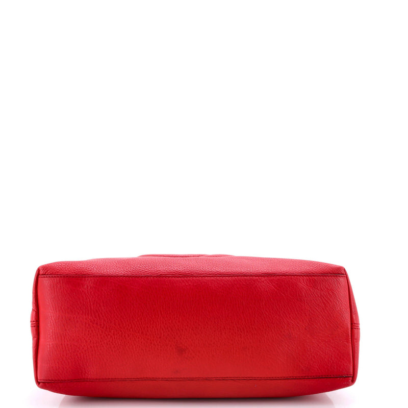 Soho Chain Strap Shoulder Bag Leather